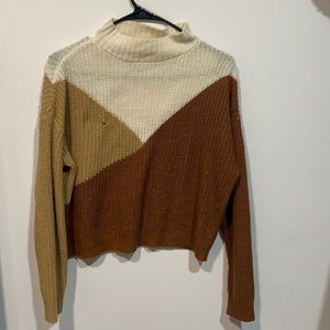 multicolored fall sweater